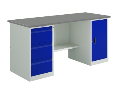 Слесарный металлический верстак Profi (803) WT180 WD3/WD1 000